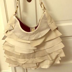 Yves Saint Laurent White Saint Tropez Handbag
